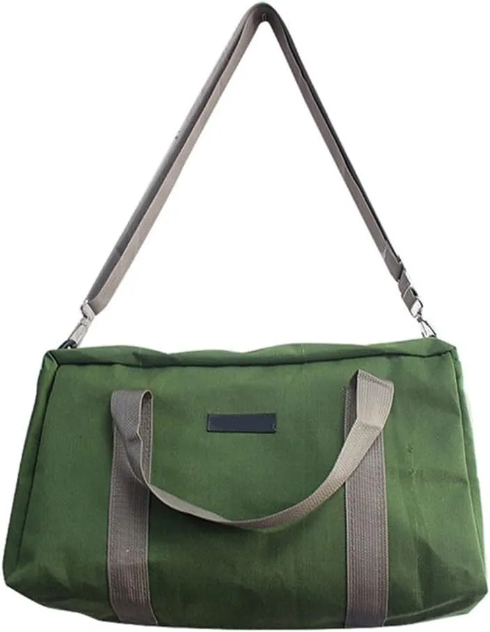 Canvas Tool Bag Wide Mouth Tool Bag Heavy Duty Large Capacity Handbag Tool Storage Bag Power Tool Organizers Pouches