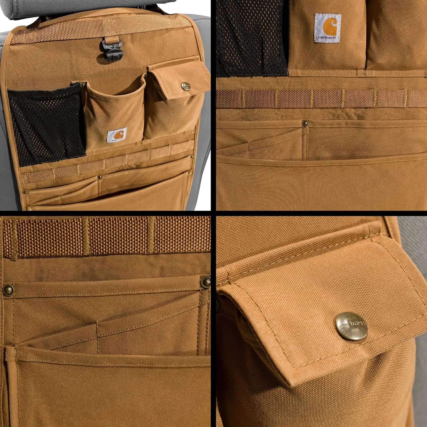 Carhartt Universal Nylon Duck Seat Organizer Carhartt Brown