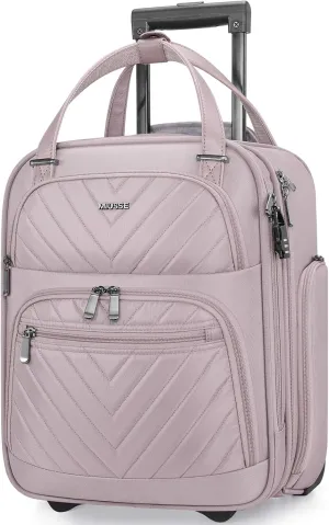 Carry-on Underseat 16-inch Luggage with Wheels, Softside Rolling Carry-on, Lightweight Travel Suitcase for Men Women, Personal Item Rolling Travel Bag