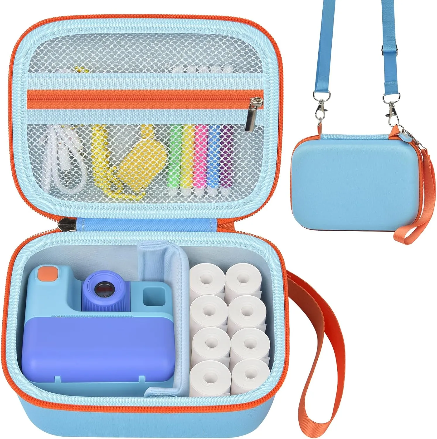 Case Compatible with ESOXOFFORE/for DUDUDRAGON/for LETSHAHA/for GREENKINDER/for Dylanto/for Mgaolo Upgrade Kids Instant Print Camera, Digital Video Cameras Toys Storage Holder Bag (Box Only)