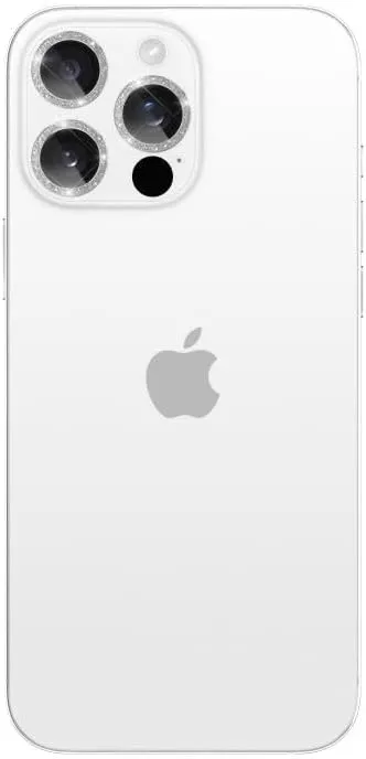Case-Mate Camera Lens Protector with Aluminum Twinkle Rings for iPhone 16 Pro Max/iPhone 16 Pro - Double Tempered Glass, Anti-Scratch - Ultra HD View with Night Shooting, Case Friendly, Easy Install