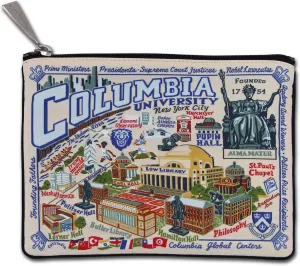 Catstudio Collegiate Zipper Pouch, Columbia University Travel Toiletry Bag, Ideal Gift for Alumni, Makeup Bag, or Travel Purse