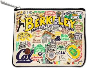 Catstudio Collegiate Zipper Pouch, UC Berkeley Travel Toiletry Bag, Ideal Gift for Alumni, Makeup Bag, Dog Treat Pouch, or Travel Purse