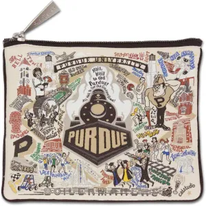 Catstudio Purdue University Collegiate Zipper Pouch Purse | Holds Your Phone, Coins, Pencils, Makeup, Dog Treats, & Tech Tools