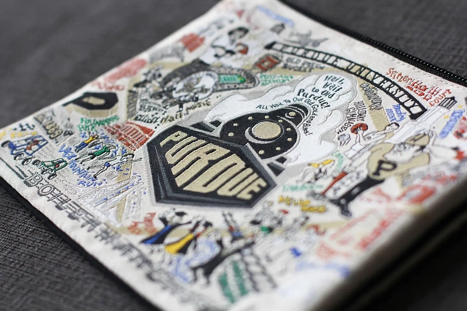 Catstudio Purdue University Collegiate Zipper Pouch Purse | Holds Your Phone, Coins, Pencils, Makeup, Dog Treats, & Tech Tools