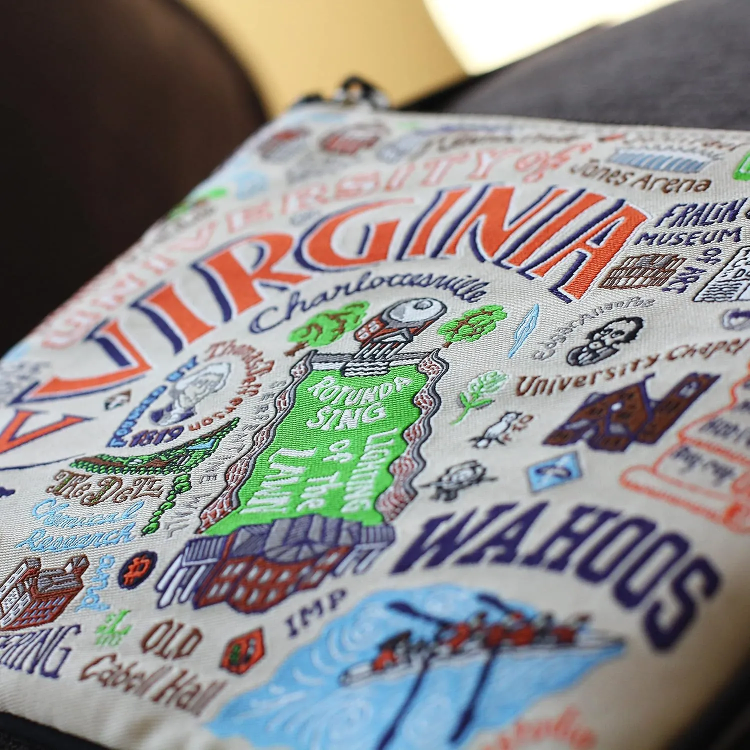 Catstudio University of Virginia Collegiate Zipper Pouch Purse | Holds Your Phone, Coins, Pencils, Makeup, Dog Treats, & Tech Tools