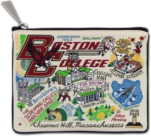 Catstudio Zipper Pouch, Boston College Travel Toiletry Bag, 5 x 7", Ideal Makeup Bag, Dog Treat Pouch, or Purse to Organize Supplies for Grads & Alumni