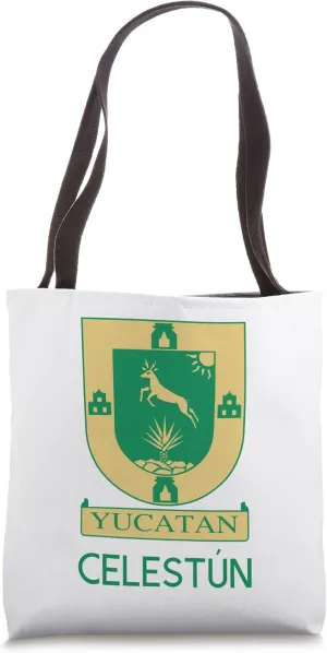 Celestun Yucatan Estado De Mexico Escudo Eagle Aguila Tote Bag