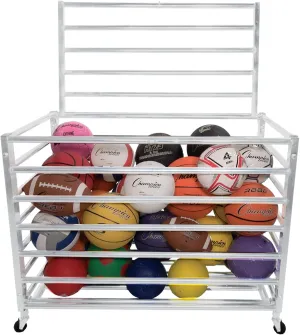 Champion Sports Economy Lockable Ball Storage Locker, White