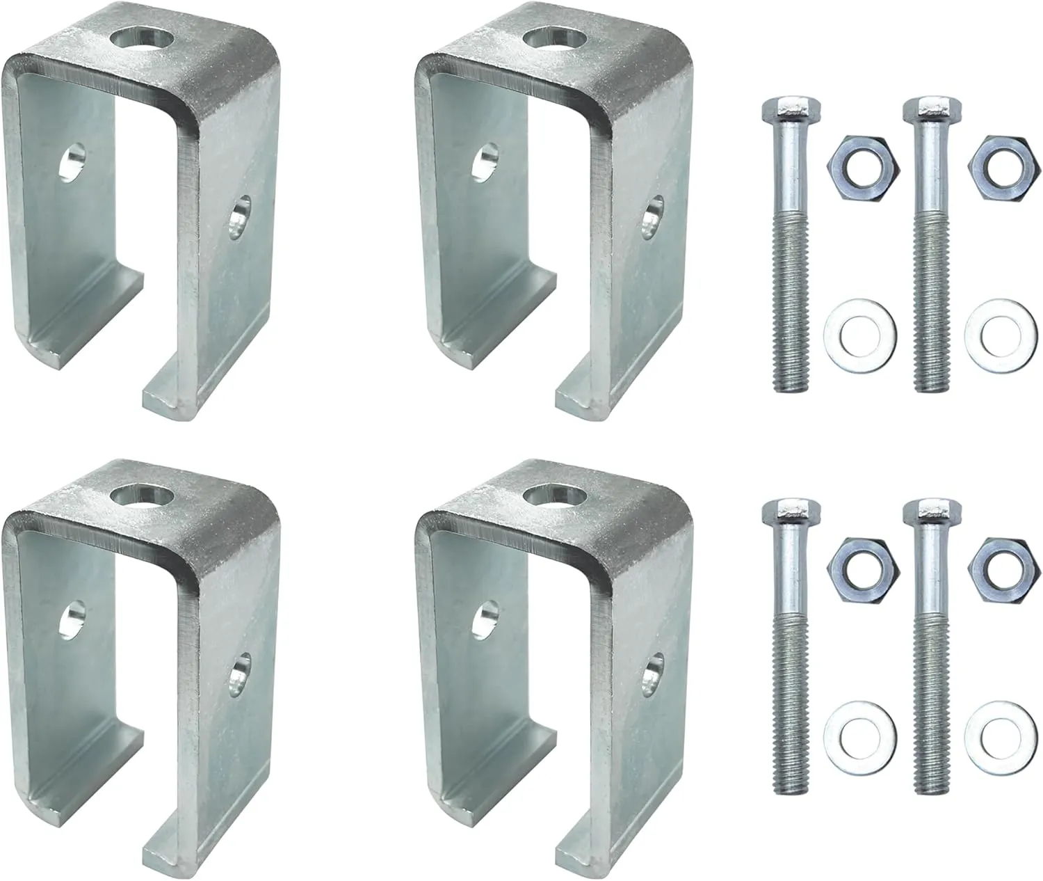 Channel Trolley Track Hanger Bracket for P1834-EG, 1-5/8" X 3-3/4" Intermediate Support Bracket for All 1-5/8" Channel Trolley Track,4 Set
