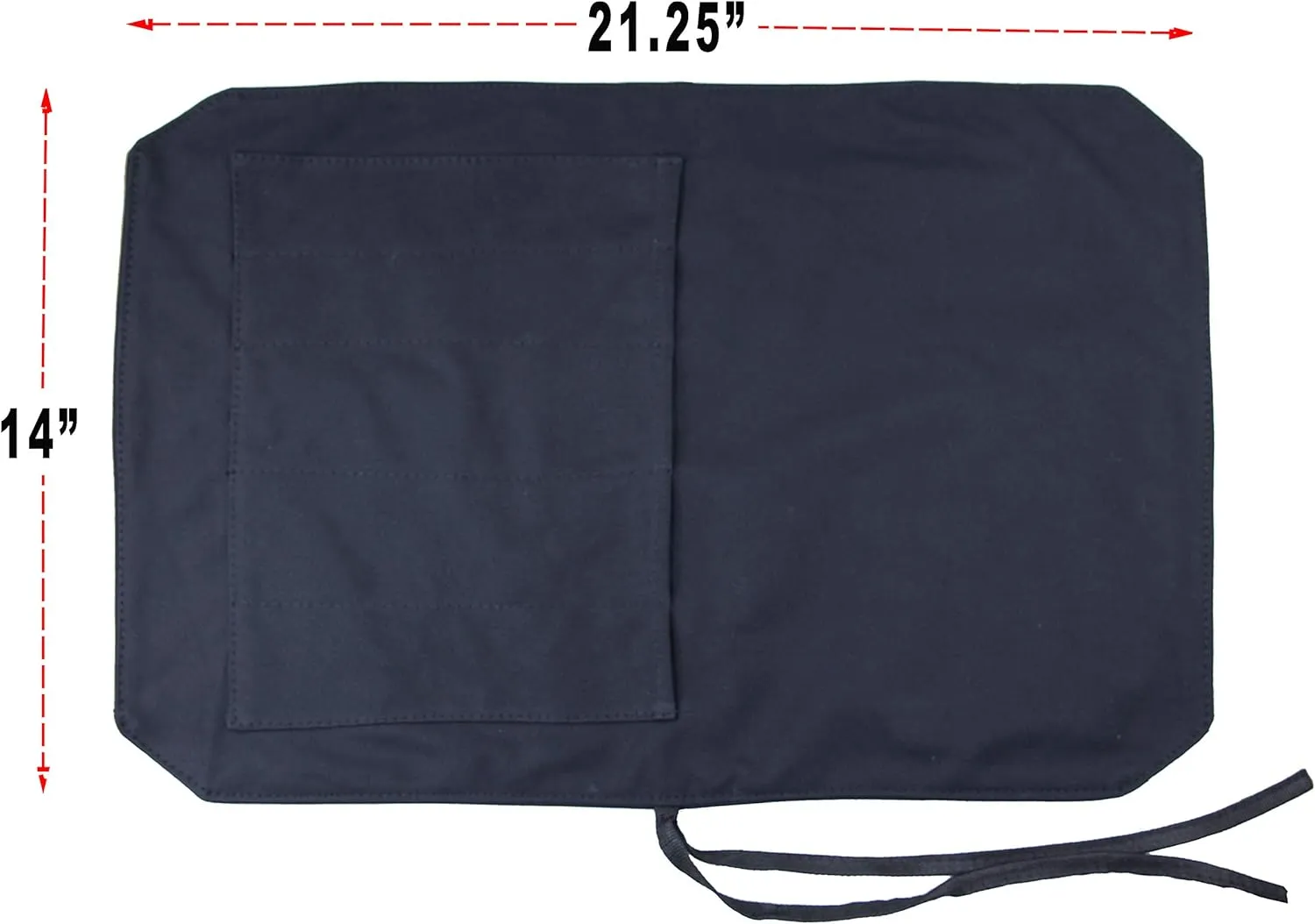 Chef's Knife Roll Up Bag Travel Chef Knife Case Carrier Storage Bag (Black, 5 Slots)