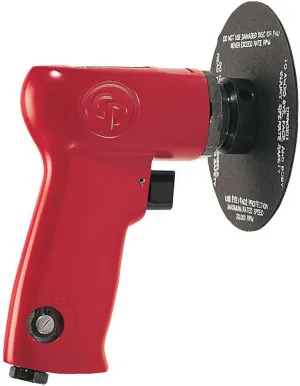 Chicago Pneumatic CP9778 - Air Sander Tool, Home Improvement, Woodworking Tools, Polisher, Rust Removal, Right Angle Sanding Tool, Pistol Handle, Hook & Loop, 5 Inch (125 mm), 0.5 HP/370W - 14000 RPM