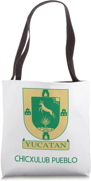 Chicxulub Pueblo Yucatan Estado Mexico Escudo Eagle Aguila Tote Bag