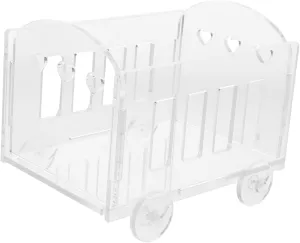 Ciieeo Acrylic Showcase Display Box for Miniatures Transparent Storage Holder for Dolls and Figures Organizer for Home and Office Decor Collectors