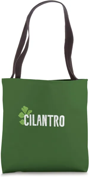 Cilantro Coriander Leaf Mexican Food Lovers Herb Plant Vegan Tote Bag