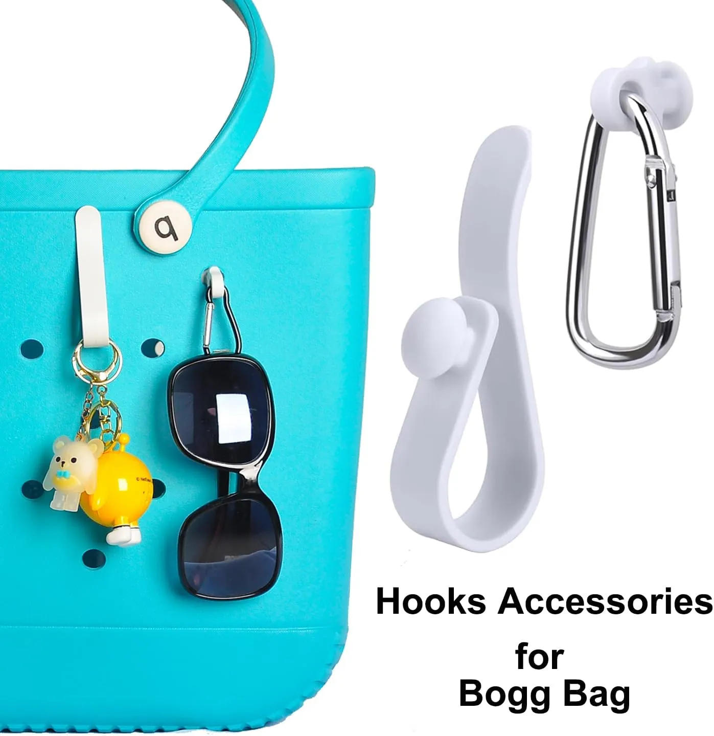 Clear Beach Bag Organizer Compatible with Bogg Bag X Large Size, TPU Insert Divider Liner for XL Bogg Bag Accessories (Clear-White)