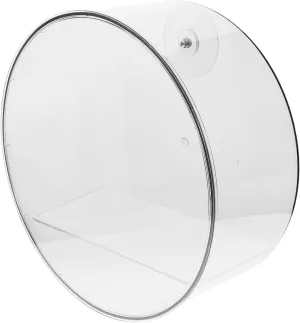 Clear Wall Mounted Figure Display Box Transparent Round Storage Organizer for Mini Figures Collectibles Action Dustproof Space Saving Showcase