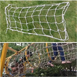 Climbing Frame Net for Kids Adults – Heavy-Duty Hemp Rope Netting for Outdoor Playground, Cargo Climbing Nets,Backyard Playset, Adventure Play Mesh(21.3*27.9ft)