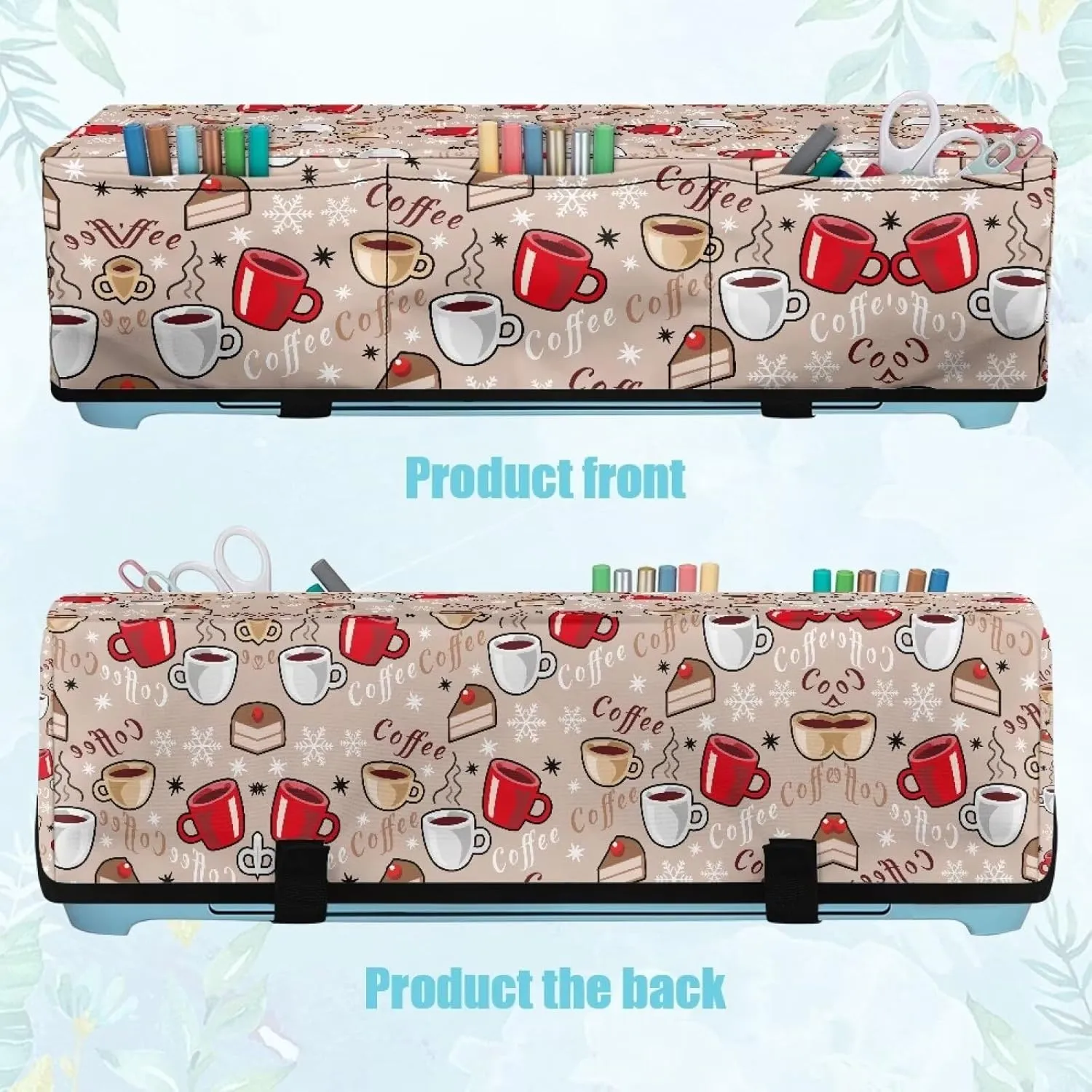 Coffee Carrying Case Cover Dust Cover Stain Resistant Durable Organizer Accessories with Pockets Lightweight Waterproof Cutting Machine Accessories
