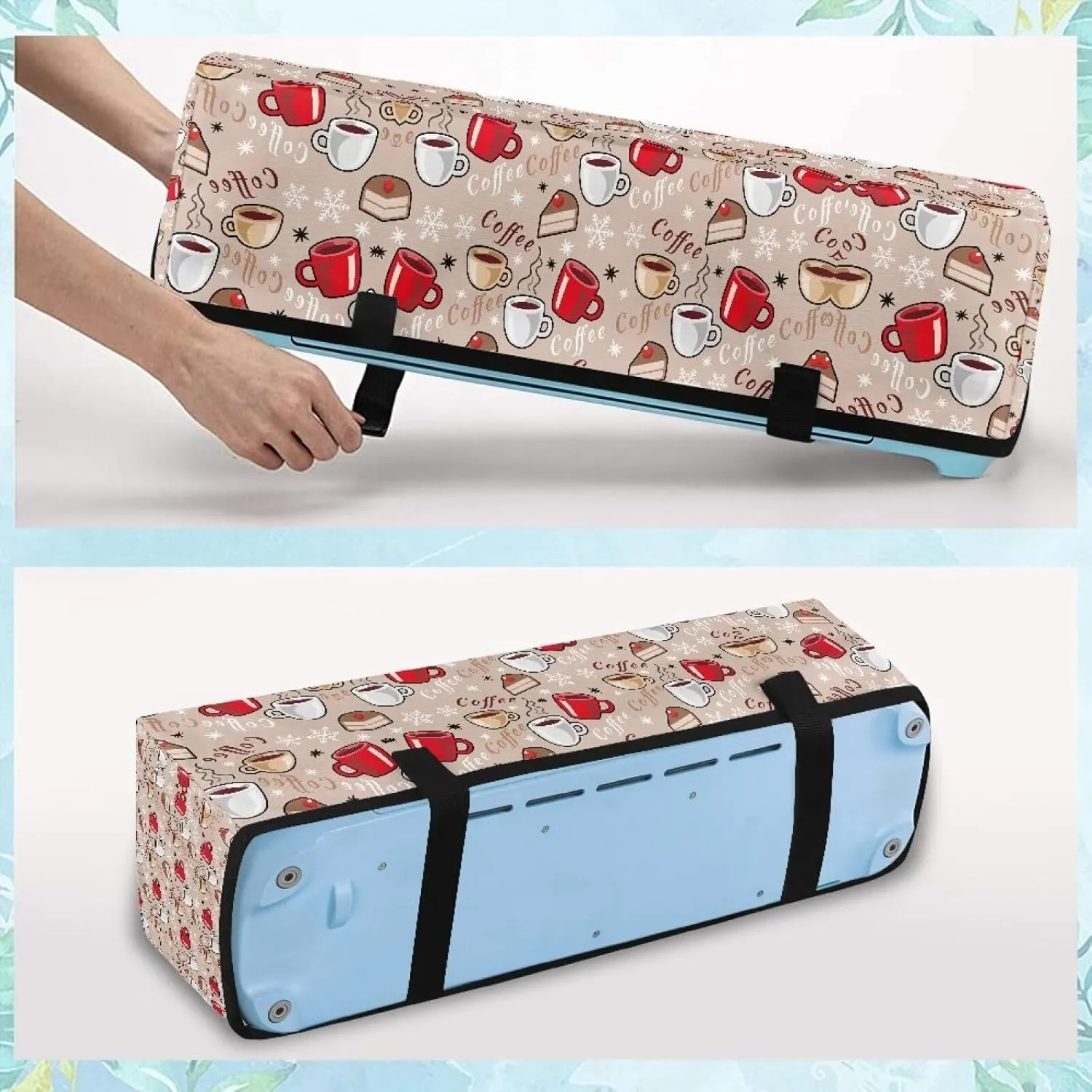 Coffee Carrying Case Cover Dust Cover Stain Resistant Durable Organizer Accessories with Pockets Lightweight Waterproof Cutting Machine Accessories