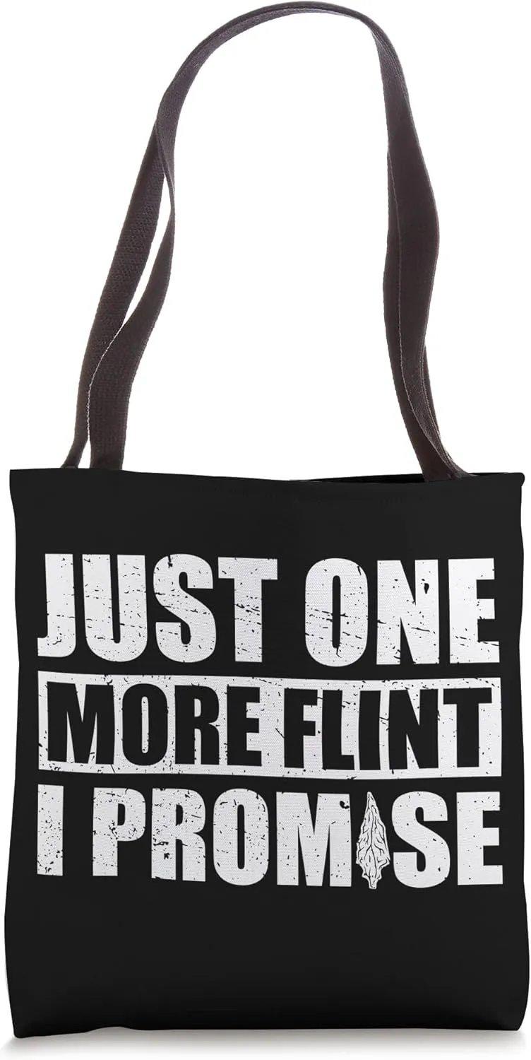 Collecting Flint and Artifact Equipment Flint Knapping Rocks Tote Bag