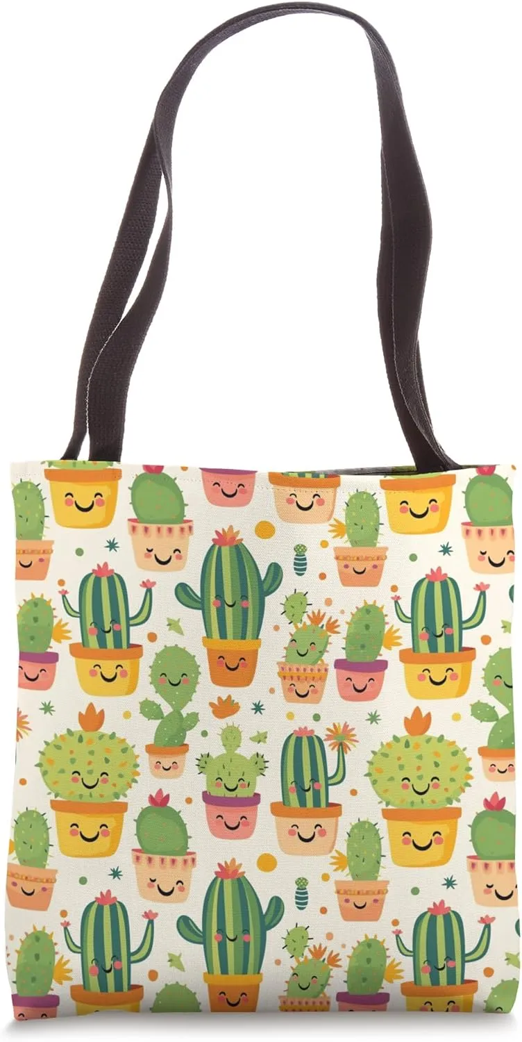 Colorful Succulent Plant Cactus Succulents Flower Tote Bag