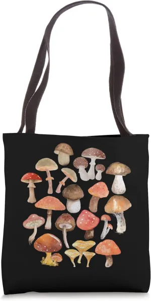 Cottagecore Goblincore Mycology Mushroom Fungi Fungus Plant Tote Bag