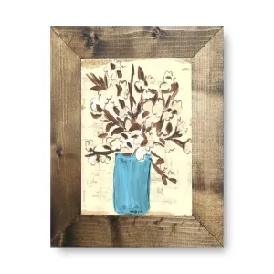 Cotton Vase Framed Art