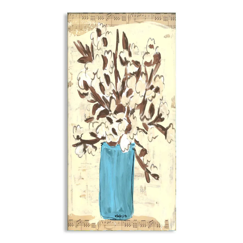 Cotton Vase Wrapped Canvas