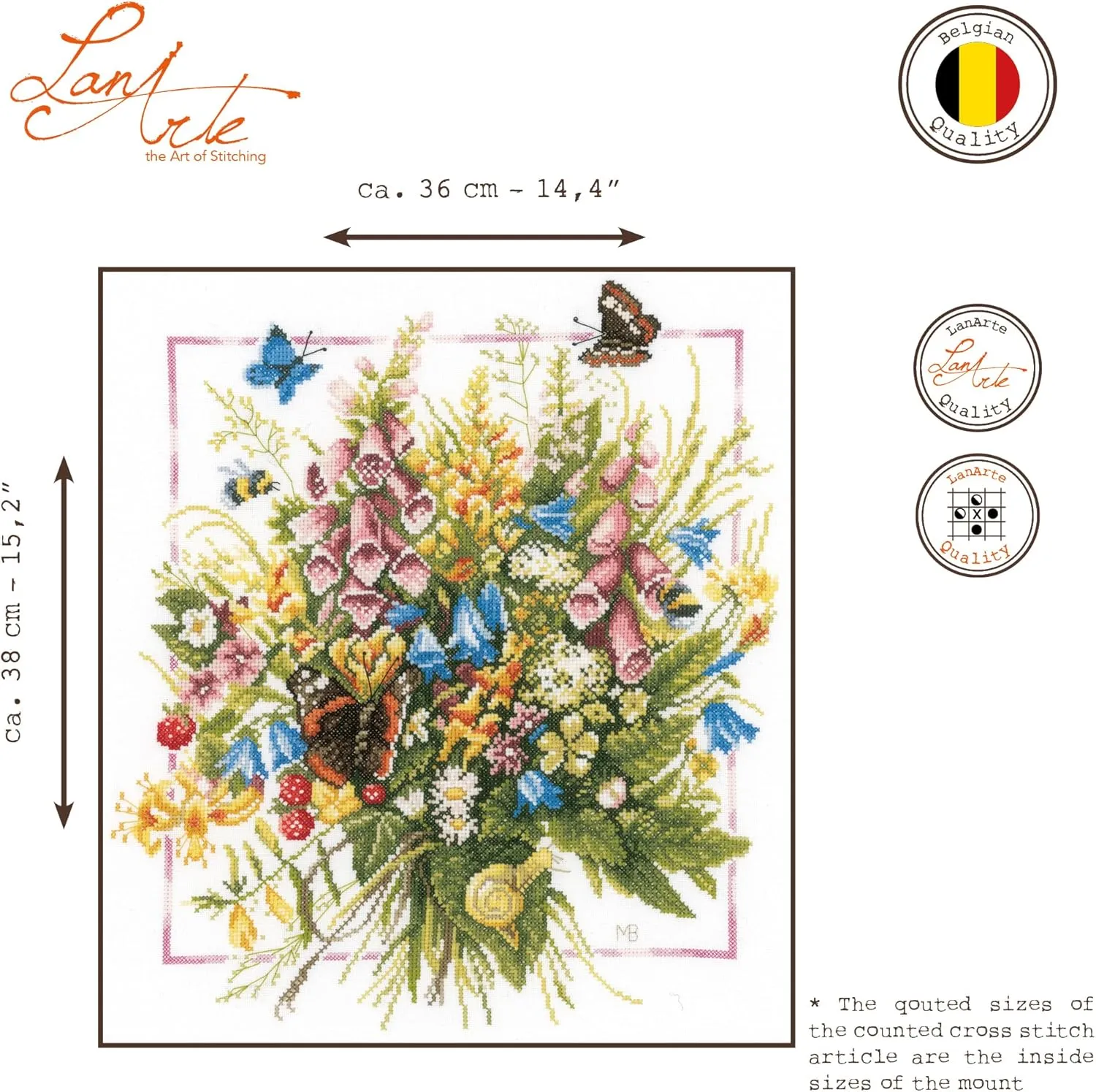 Counted Cross Stitch Kit Summer Bouquet