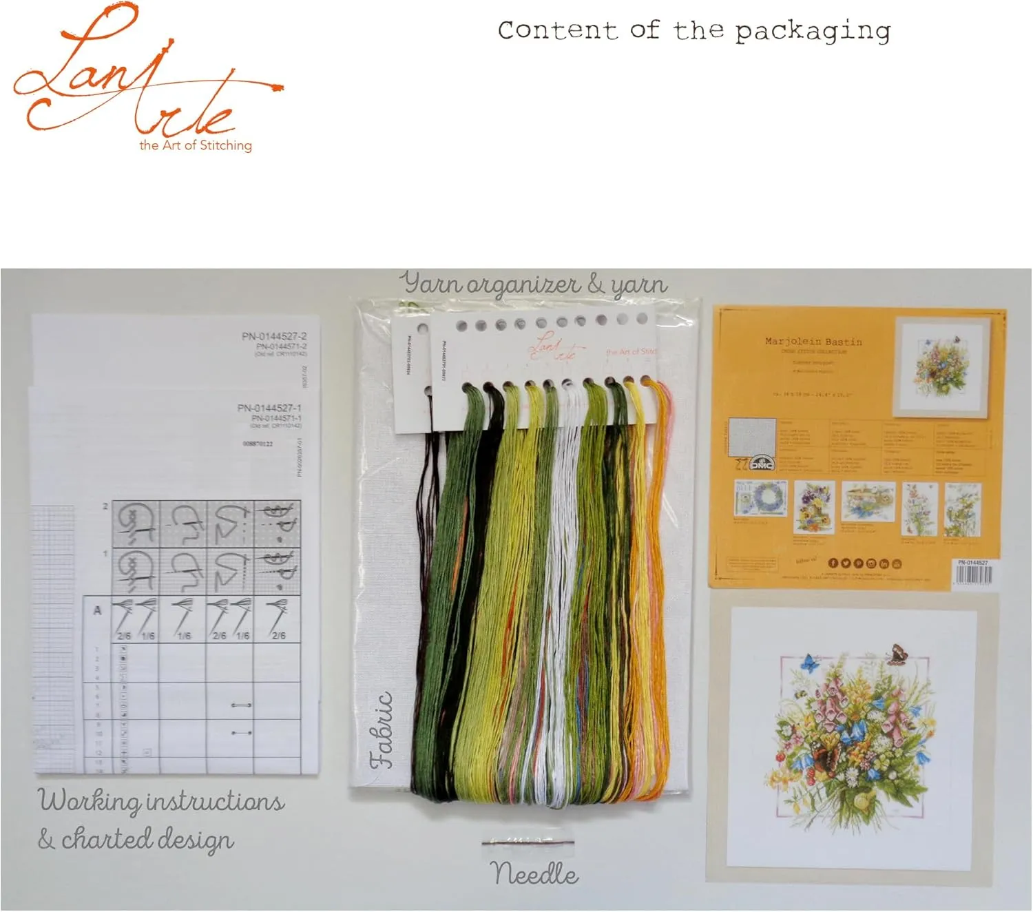 Counted Cross Stitch Kit Summer Bouquet