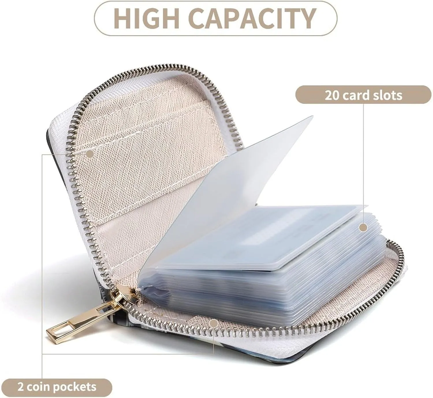 Credit Card Wallet,Airplane Cockpit Card Cases Holder Credit Card Holder Wallet with Card Slots Coin Cash Zipper Purse Case Wallet