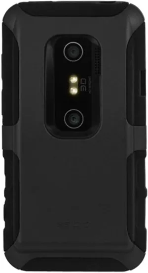 CSK3HEV3DX-BK DILEX Extended Case for Seidio Innocell Extended Batteries for use with HTC EVO 3D - Black