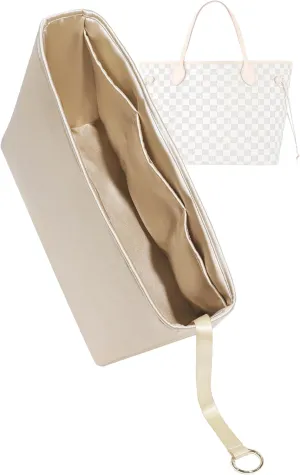 Customized Silk Purse Organizer for LV Neverfull-PM/MM/GM, Insert Bag in Bag for Luxury Handbag,Birthday Valentine Gifts,Choice of Size & Color & Zipper(Custom)