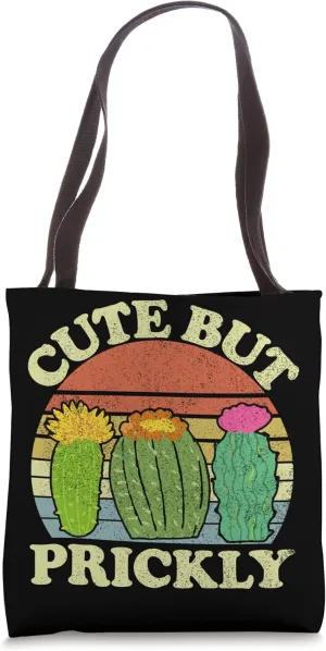 Cute But Prickly Funny Cactus Succulent Plant Lover Tote Bag