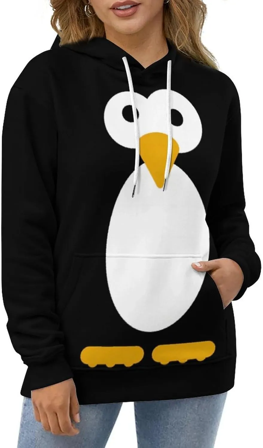 Cute Penguin Hoodie Funny Hoody Sweatshirts for Mens/Kids Active Hoodies