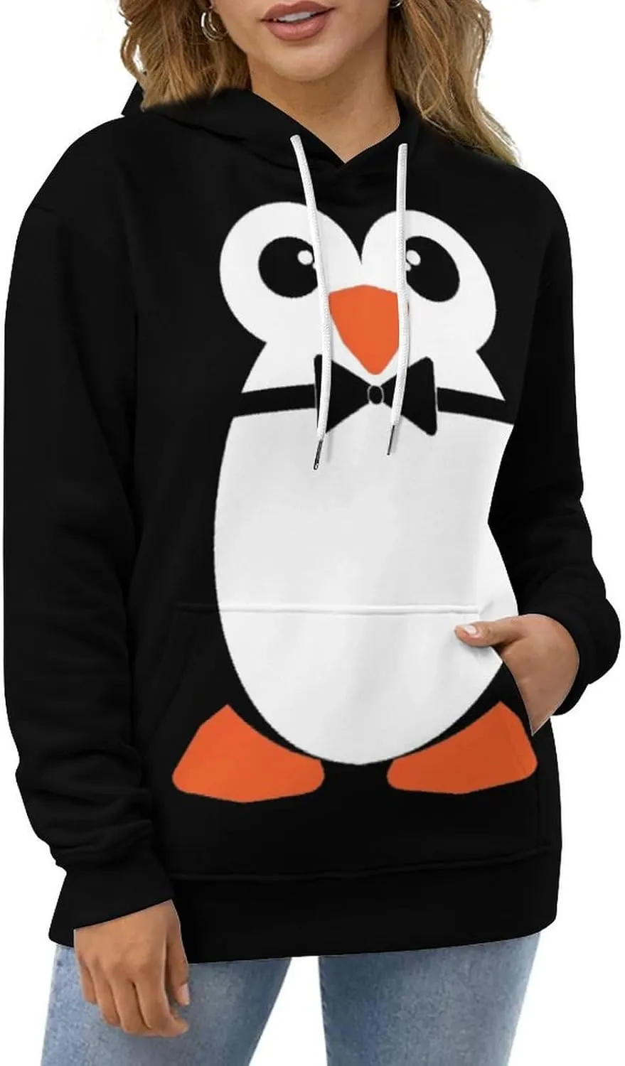 Cute Penguin Hoodie Funny Hoody Sweatshirts for Mens/Kids Active Hoodies