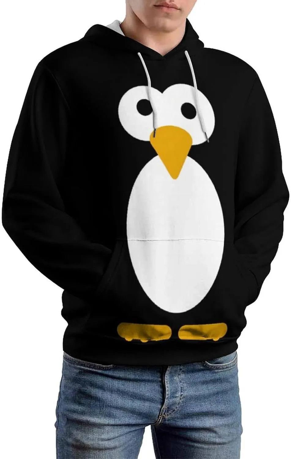 Cute Penguin Hoodie Funny Hoody Sweatshirts for Mens/Kids Active Hoodies