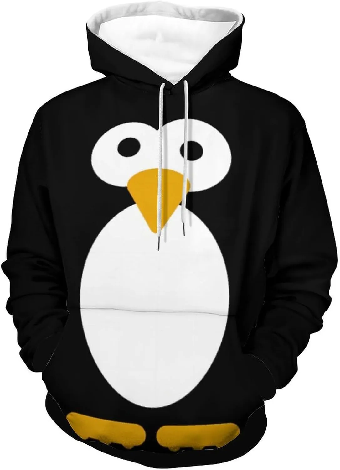 Cute Penguin Hoodie Funny Hoody Sweatshirts for Mens/Kids Active Hoodies