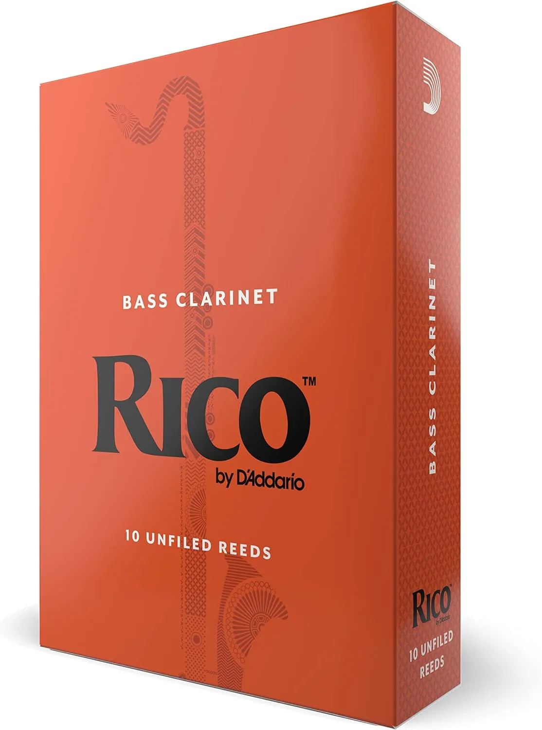 D’Addario Woodwinds - Rico Bass Clarinet Reeds - REA1025 - Strength 2.5, 10-Pack