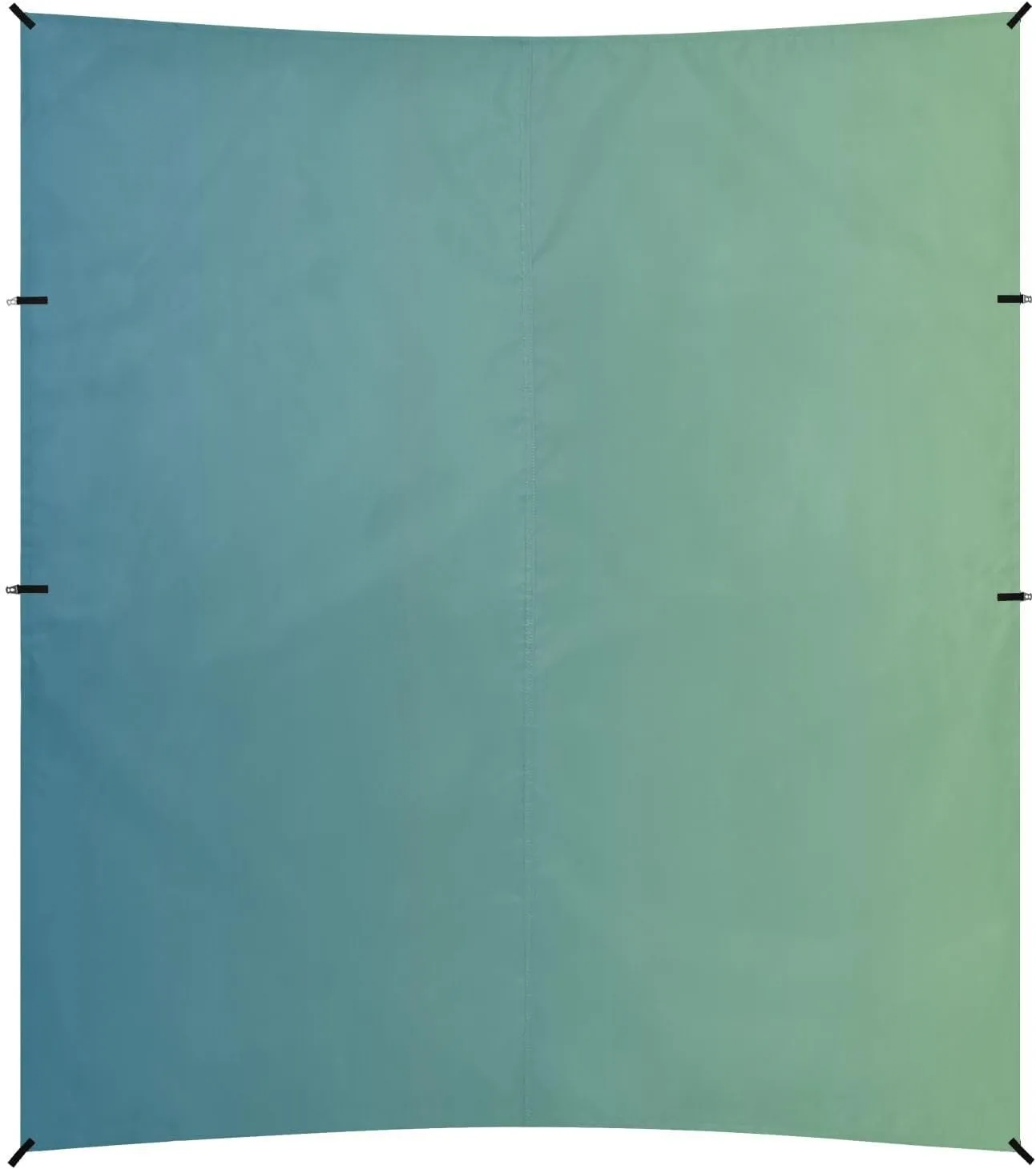 Dark Green Gradient Beach Cabana Tent UPF50  Protection Easy Setup Sun Shelter with Sturdy Poles, Sandbags and Shovel for Backyard and Camping