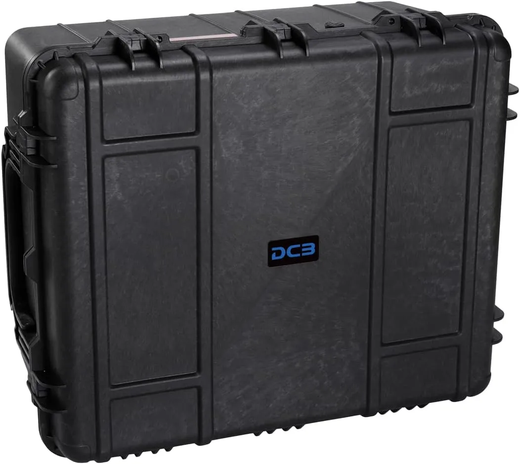 DCB Cases - Element 8477F | 33 x 28 x 17 Ext Dim | Waterproof | Pluck Foam Insert | Telescoping Handle | Reinforced Handles | Resin-Reinforced Injection Molded Plastic | 7 Latch Lid Close | Wheels