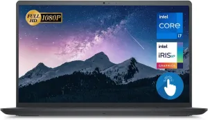 Dell Inspiron 15 3000 Series 3520 Laptop, 15.6" FHD Touchscreen, 12th Gen Intel Core i7-1255U, 32GB RAM, 1TB PCIe SSD, Webcam, HDMI, Wi-Fi 6, Windows 11 Home, Black