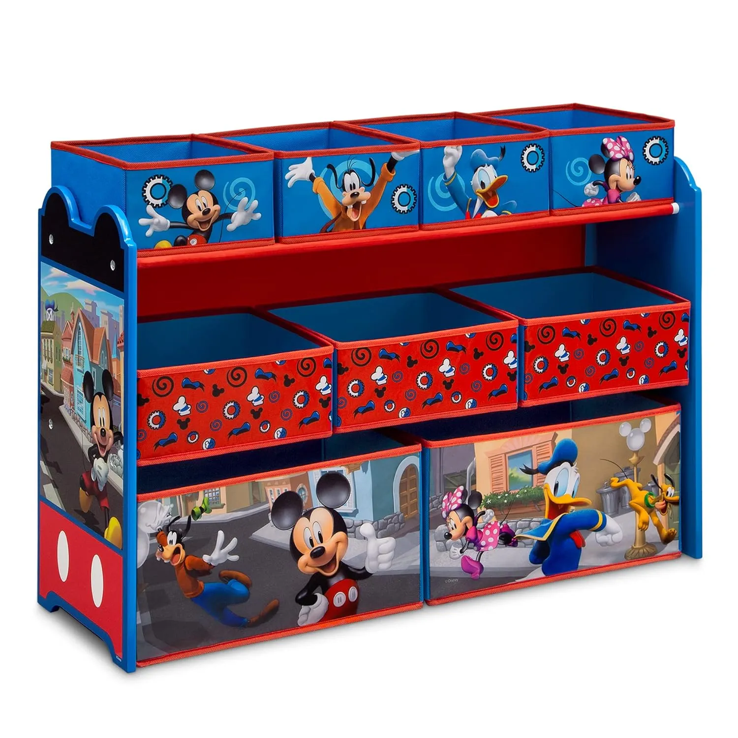 Delta Children Disney Mickey Mouse Deluxe 9 Bin Design and Store Toy Organizer, Greenguard Gold Certified