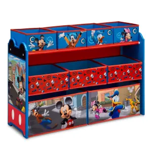 Delta Children Disney Mickey Mouse Deluxe 9 Bin Design and Store Toy Organizer, Greenguard Gold Certified