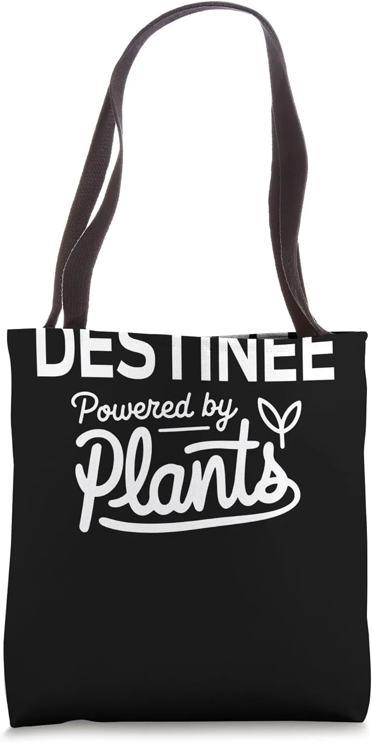 DESTINEE Powered by Plants Personalized Gift For Plant Moms Tote Bag