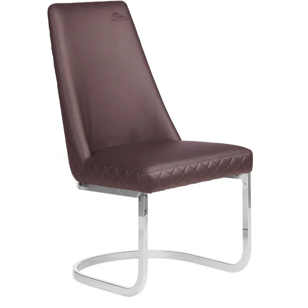 Diamond Customer Chair / Non-Rolling / Available in Black, Chocolate, Khaki, or Gray by Whale Spa