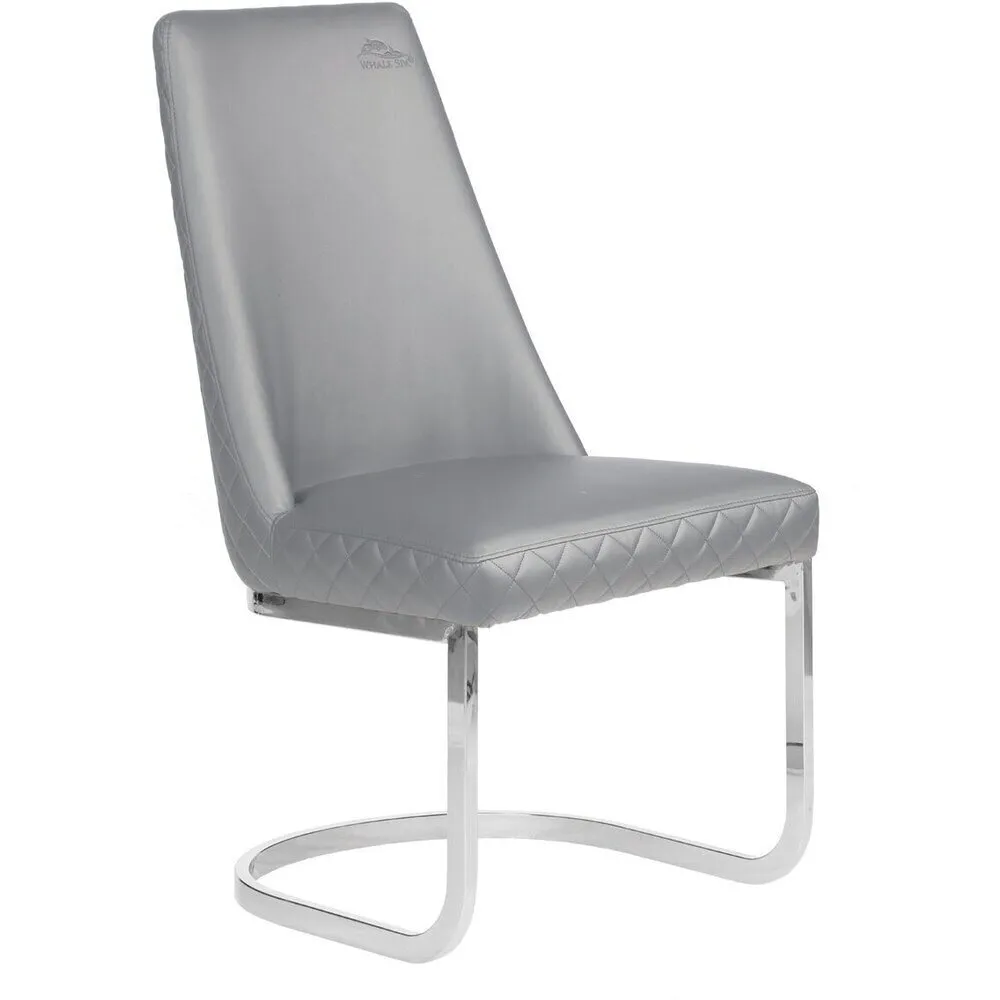 Diamond Customer Chair / Non-Rolling / Available in Black, Chocolate, Khaki, or Gray by Whale Spa