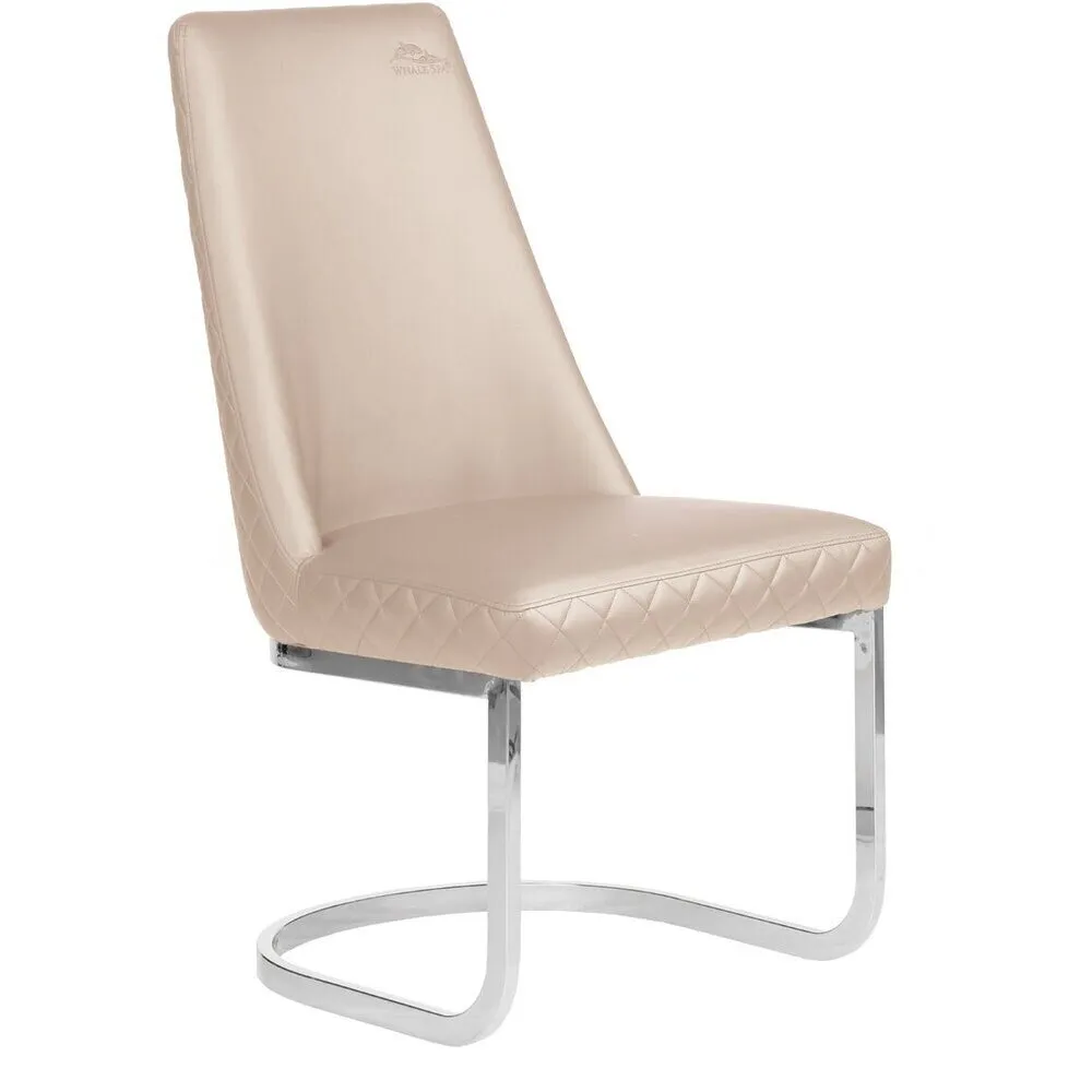Diamond Customer Chair / Non-Rolling / Available in Black, Chocolate, Khaki, or Gray by Whale Spa