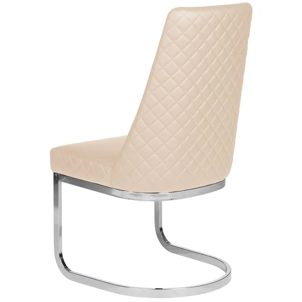 Diamond Customer Chair / Non-Rolling / Available in Black, Chocolate, Khaki, or Gray by Whale Spa